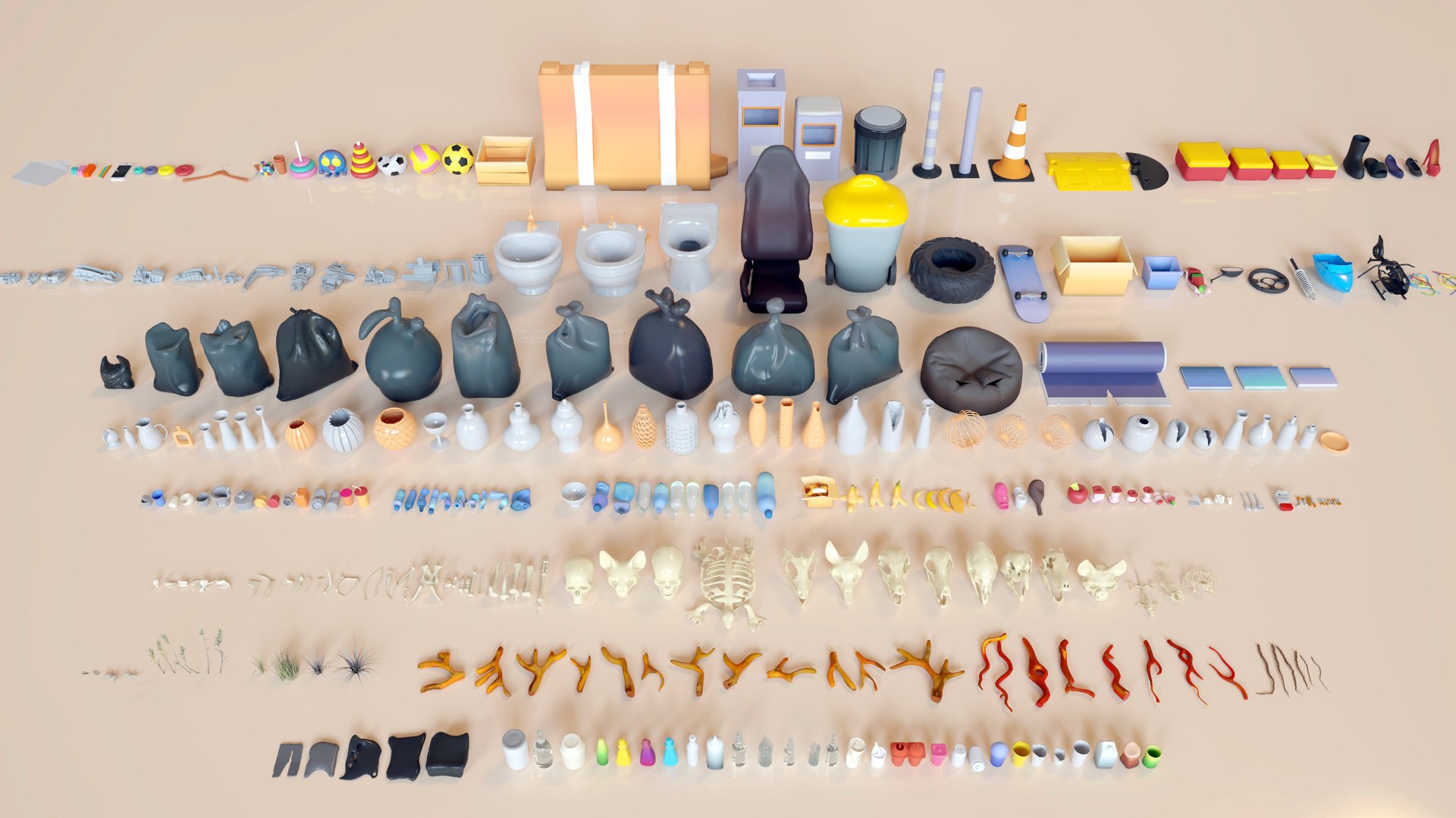 Lowpoly Stylized Street Garbage Junk Trash and Waste Set - 328 Gameready Props 3D model https://p.turbosquid.com/ts-thumb/7v/t6FmVP/i8/trash3/jpg/1766389960/1920x1080/fit_q87/3469212829356583d7984c9262eb155ffd5c664e/trash3.jpg