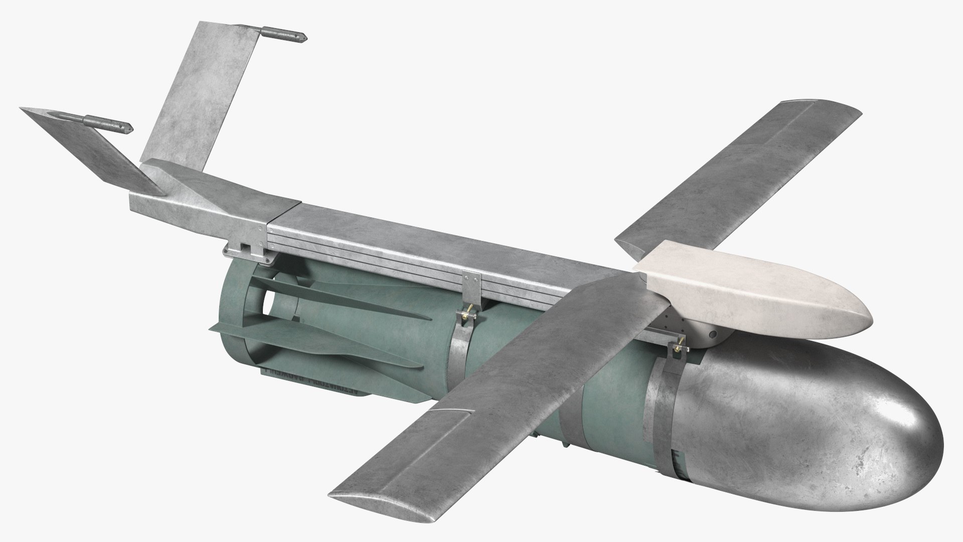 Russian FAB 1500 Air Bomb with UMPK 3D model preview