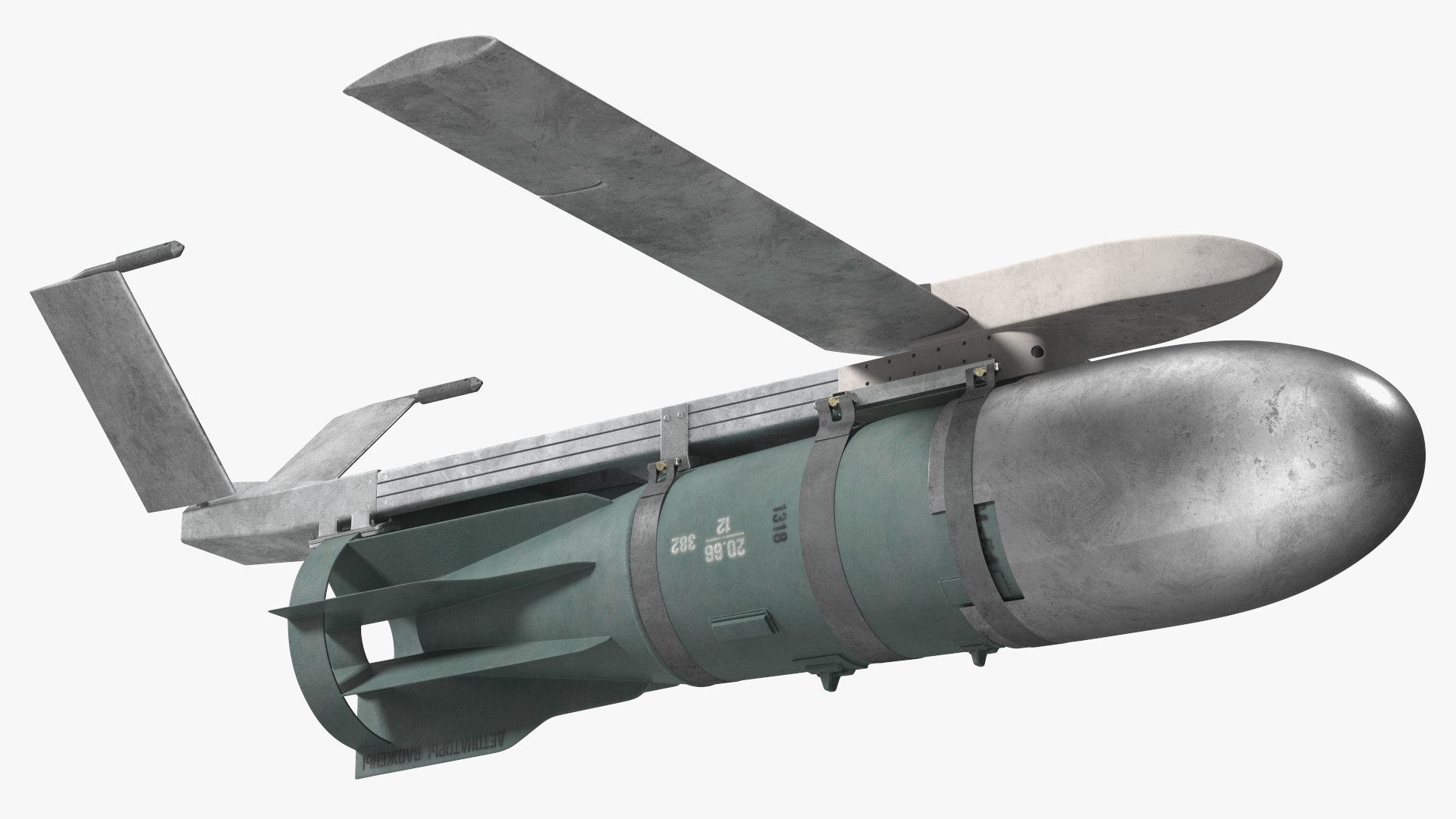 3D model Russian FAB 1500 Air Bomb with UMPK https://p.turbosquid.com/ts-thumb/7v/tTgwPp/5y/russianfab1500airbombwithumpk3dmodel017/jpg/1714091509/1920x1080/fit_q87/371d09902921fd6d247a6d38adab9f8fc1159964/russianfab1500airbombwithumpk3dmodel017.jpg