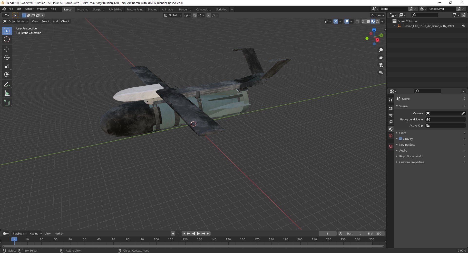 3D model Russian FAB 1500 Air Bomb with UMPK https://p.turbosquid.com/ts-thumb/7v/tTgwPp/YR/russianfab1500airbombwithumpk3dmodel043/jpg/1714091580/1920x1080/fit_q87/60d92fe8bb56d974f95c339664f95b254bb3157b/russianfab1500airbombwithumpk3dmodel043.jpg