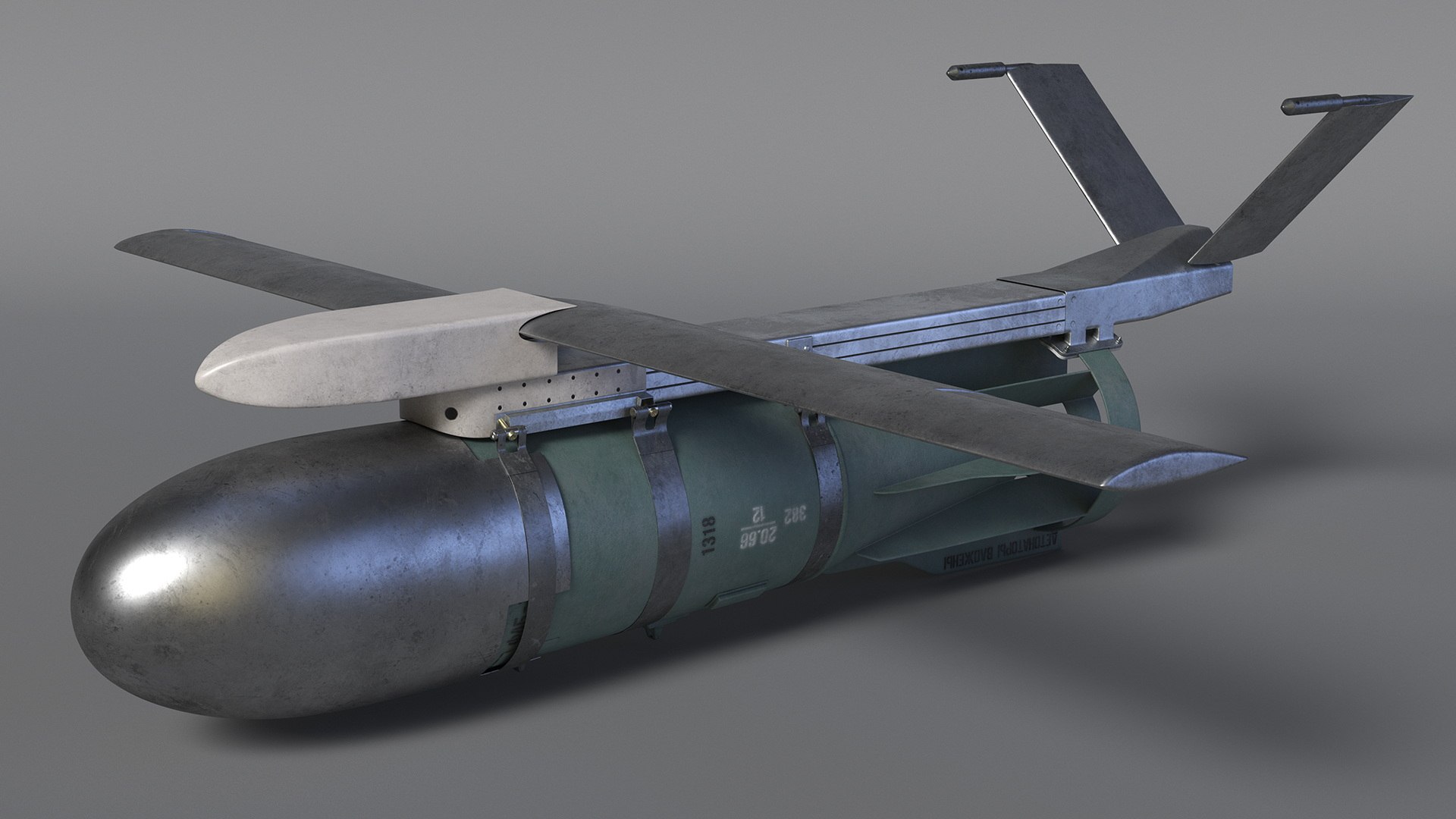 3D model Russian FAB 1500 Air Bomb with UMPK https://p.turbosquid.com/ts-thumb/7v/tTgwPp/hj/russianfab1500airbombwithumpk3dmodel007/jpg/1714091474/1920x1080/fit_q87/28c16601013d1241886ffe85578e40a2dda5d969/russianfab1500airbombwithumpk3dmodel007.jpg