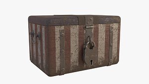 vintage ballot box 3D