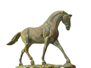 3D stone horse hd