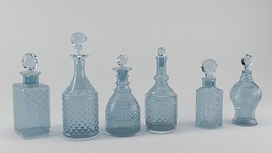 3D persian perfume bottles model