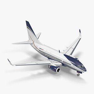 3D model boeing 737-600 generic rigged