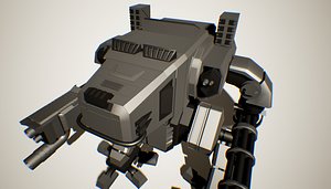 3d model robot mech machine