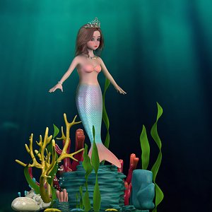 sea-maid mermaid 3D