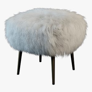 3d model fur chair