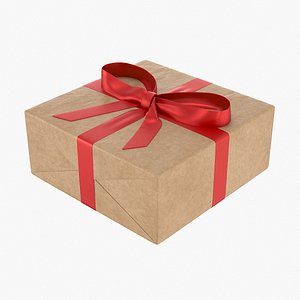 Wrapped Gift Box 7 V1 3D model