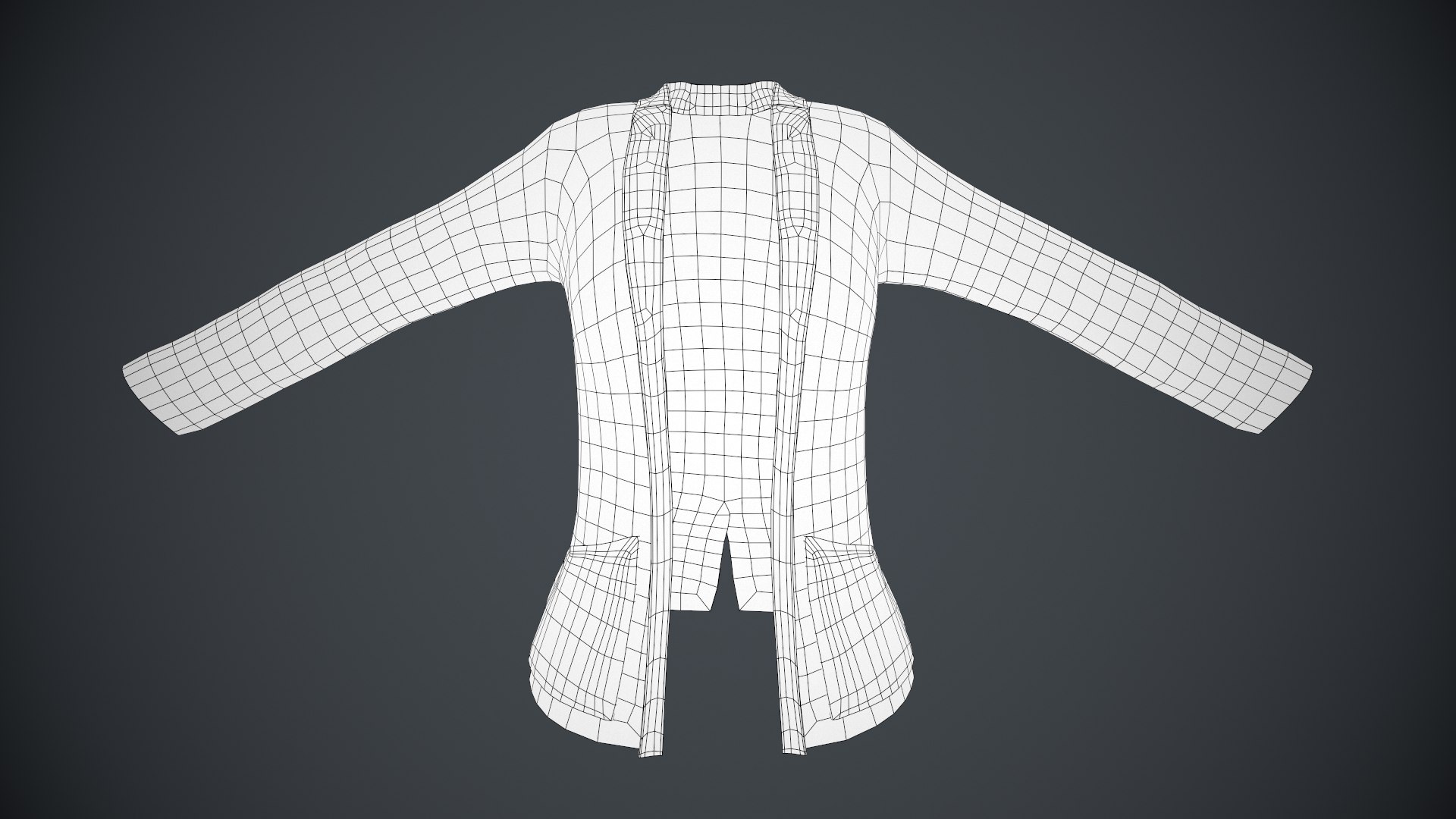 Female Blue Jacket Style 2 model - TurboSquid 1927215