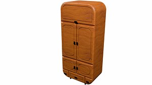 3D model Modular bedroom cabinet