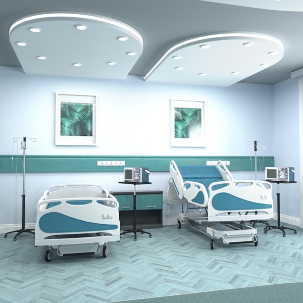 Hospital Room Interior 3D model