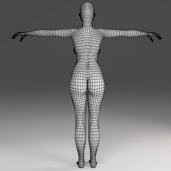 3d female body model