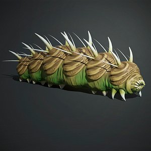 3D Caterpillar Creature