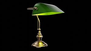 3D Library lamp model