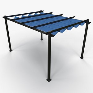 PBR Wooden Pergola Gazebo A3