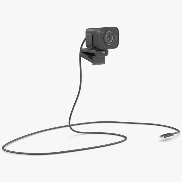 modelo 3d Logitech StreamCam con cable USB C negro - TurboSquid 2505167