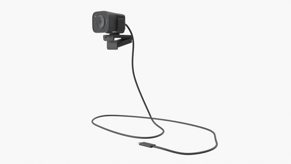 modelo 3d Logitech StreamCam con cable USB C negro - TurboSquid 2505167