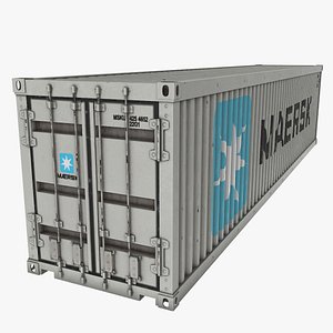 shipping container maersk 3d model