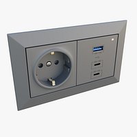 AC and  USB Wall Socket