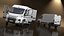 White Fiat Ducato Small Van 2025 Rigged for Maya