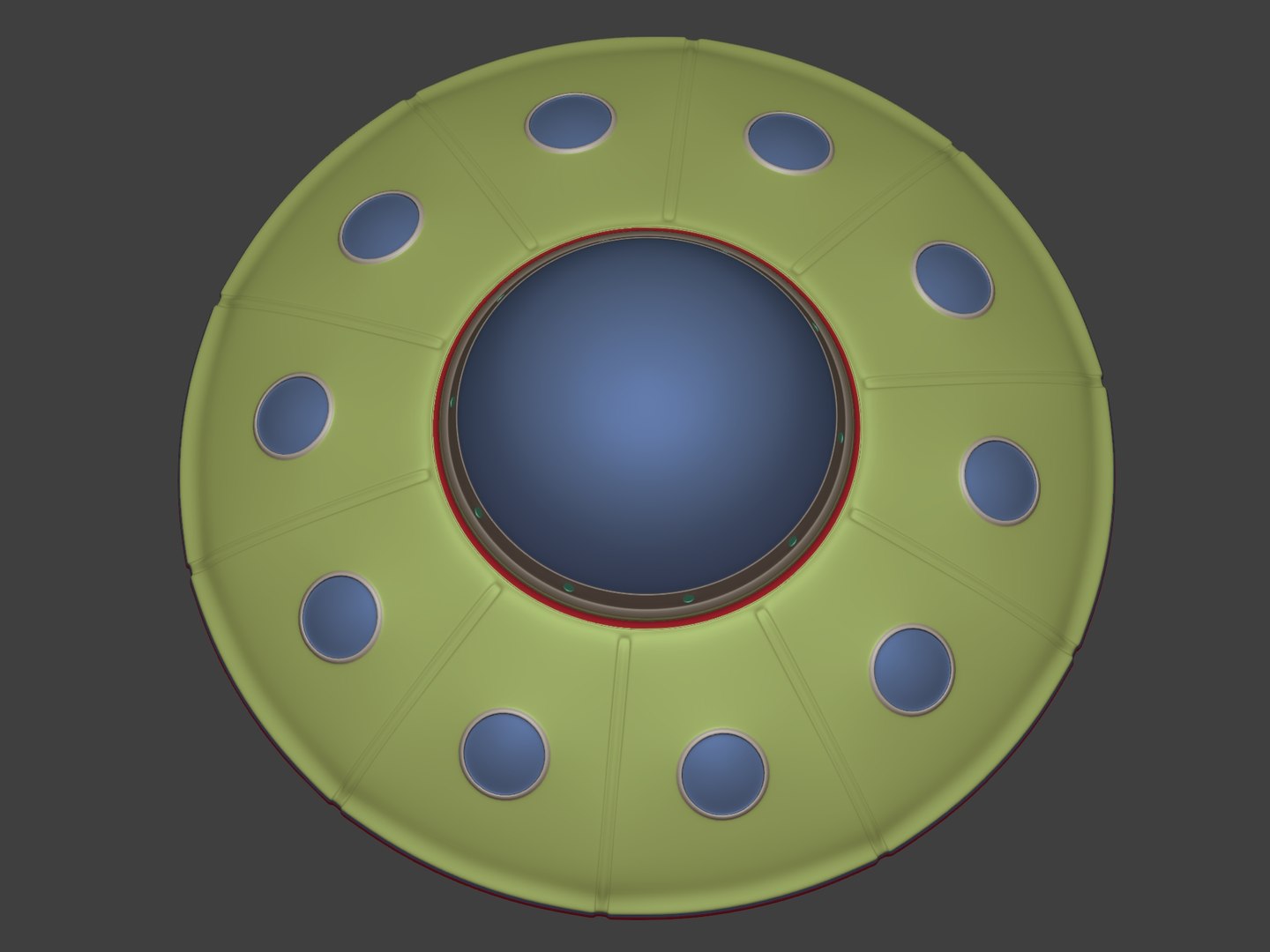 Flying Saucer UFO Model - TurboSquid 2091982