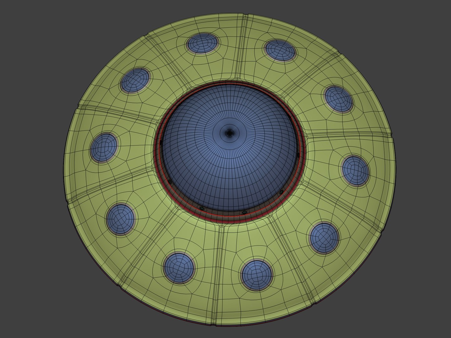 Flying Saucer UFO Model - TurboSquid 2091982