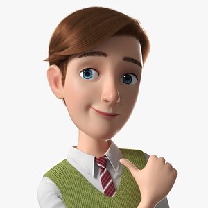 Cartoon Man Rigged