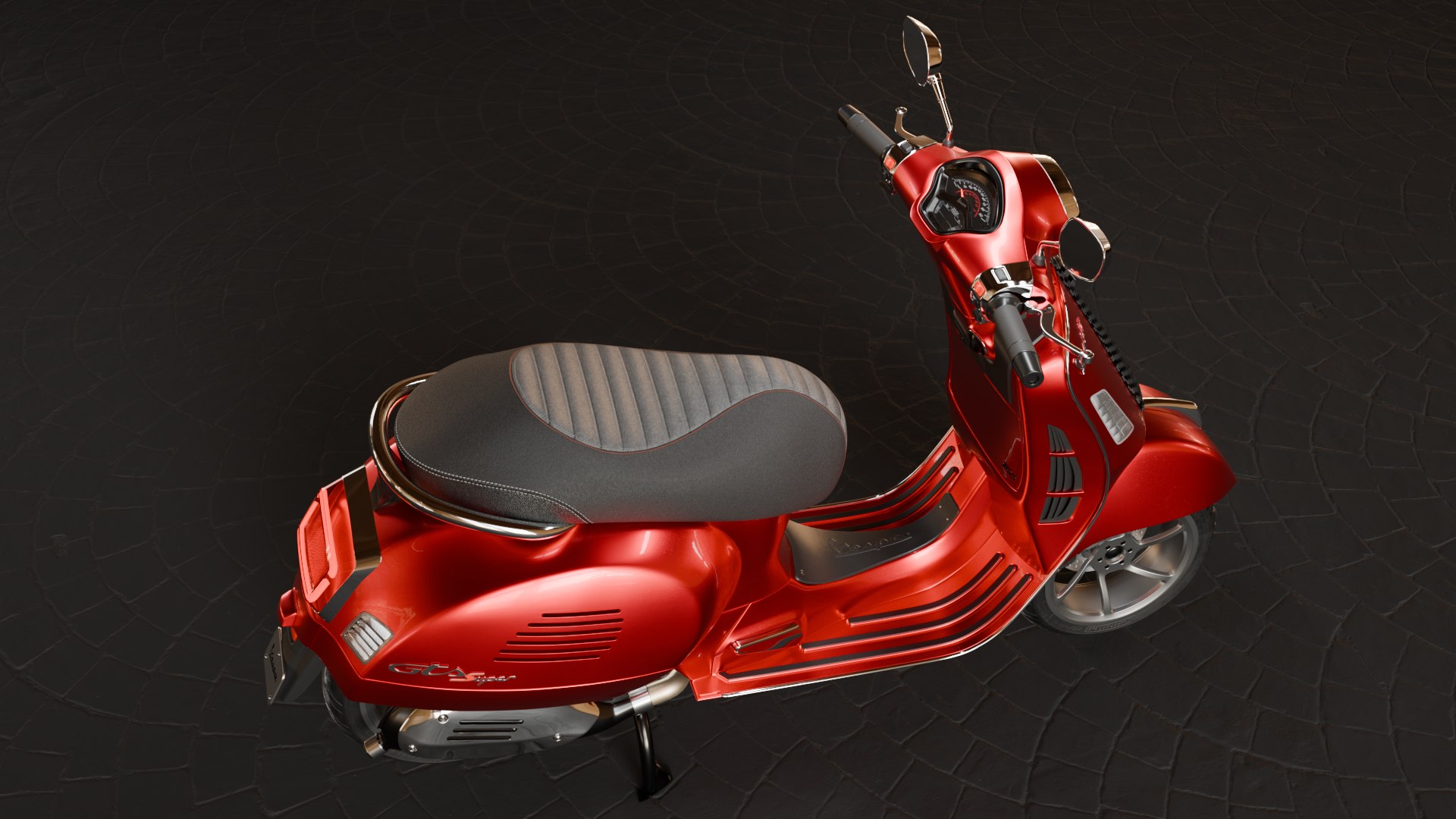 3D Vespa GTS 300 Blend File Model - TurboSquid 2224751