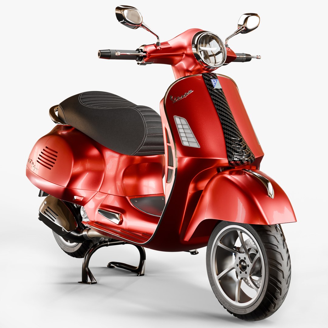 3D Vespa GTS 300 Blend File Model - TurboSquid 2224751