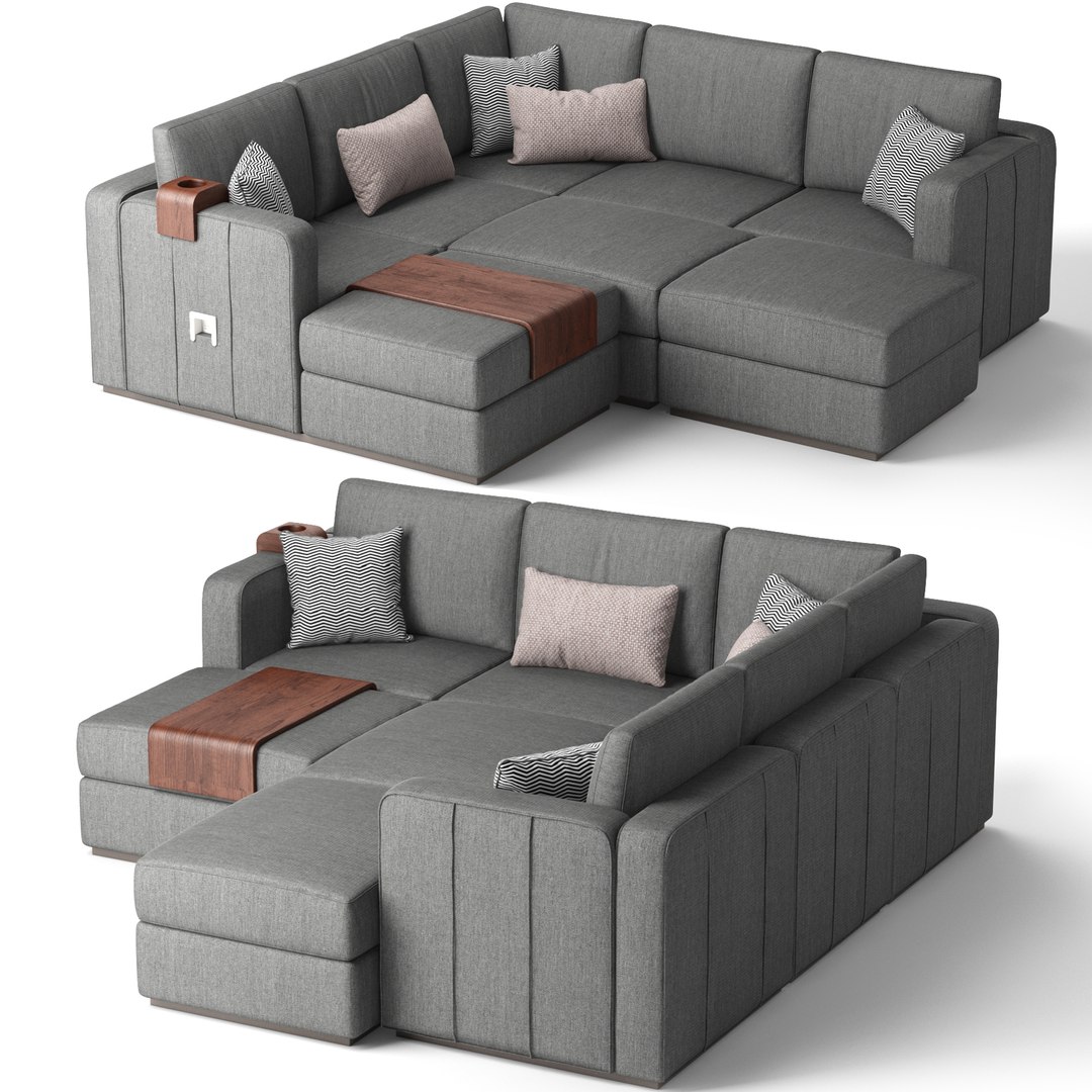 3D Lovesac Sectionals Sofa Model - TurboSquid 1832486