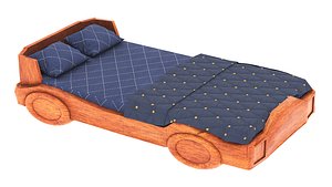 3D model bed pbr corona