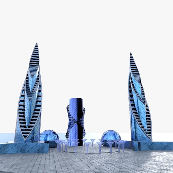 Skyscrapers Building 3D model