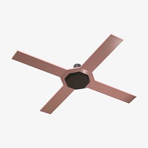 3D Low Poly Ceiling Fan 3D Model