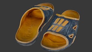 Used Black Running Shoe Scan