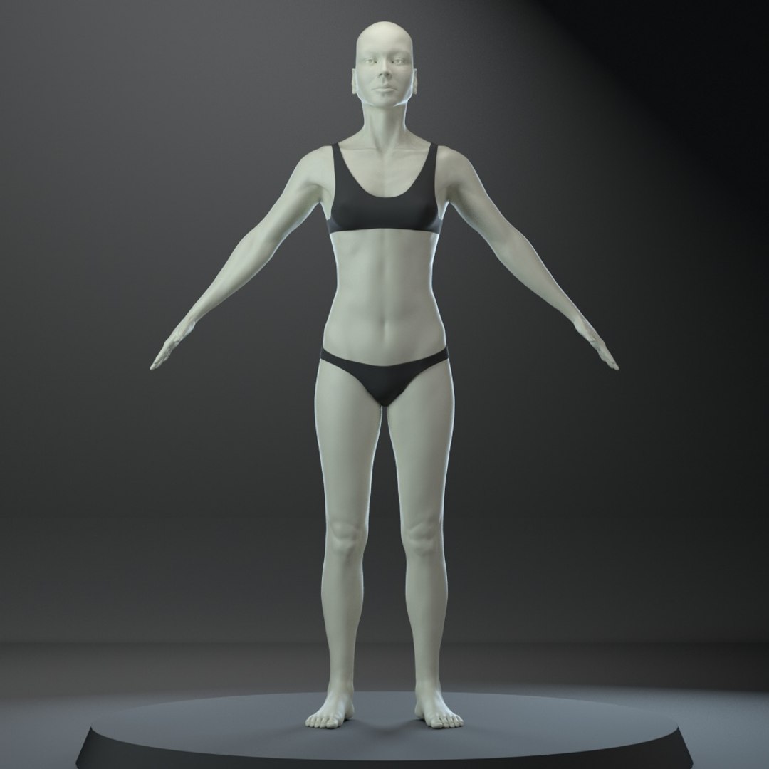 Female Body 3d Model Turbosquid 1474690