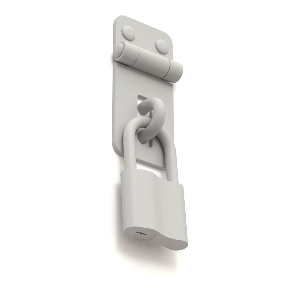 Latch Lock 3D Model TurboSquid 1262793