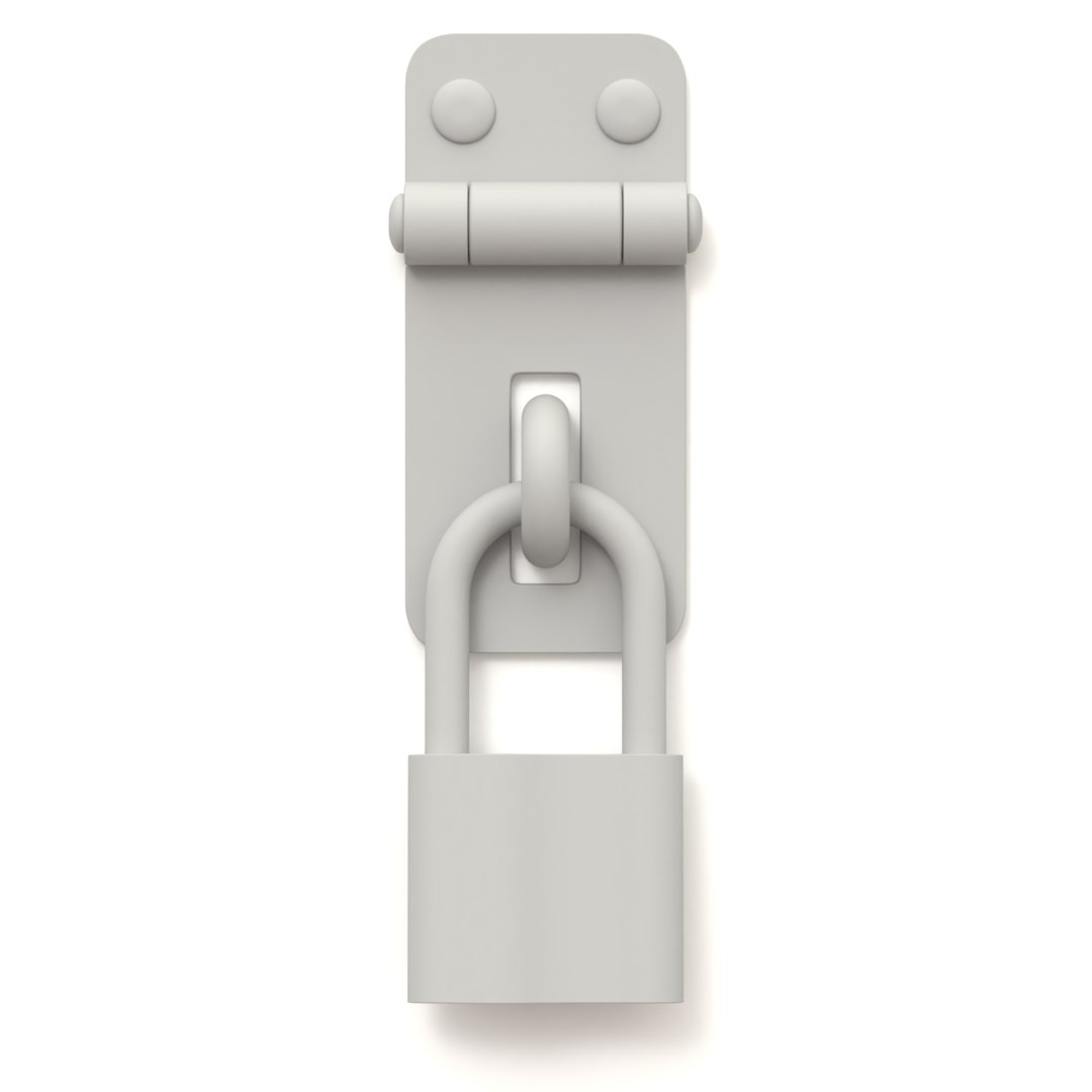Latch Lock 3D Model TurboSquid 1262793