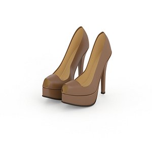 fendi women shoes 3d model