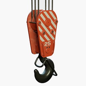 Crane hook block PBR model