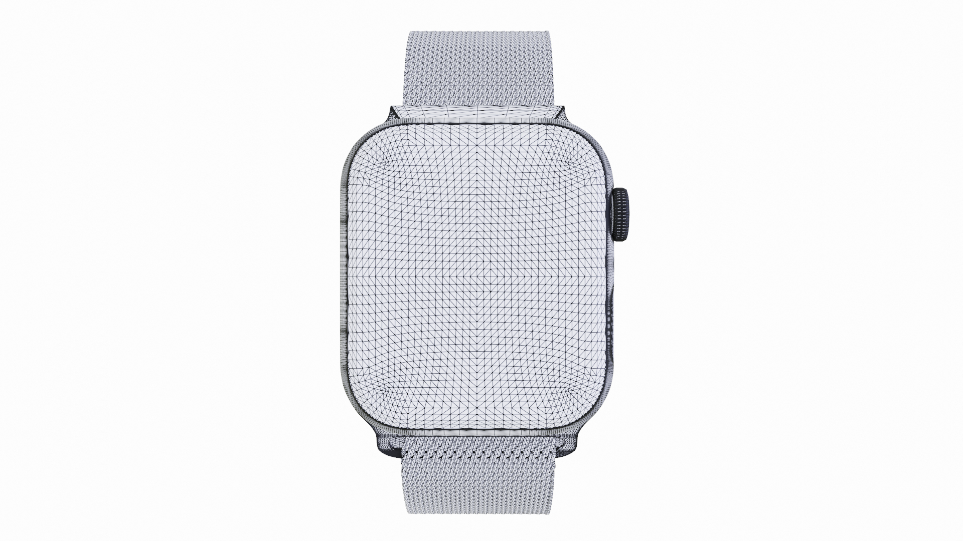 3D Appe Watch 7 - Graphite Stainless Steel Case with Gold Milanese