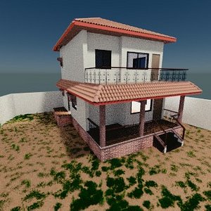 town house 3D model