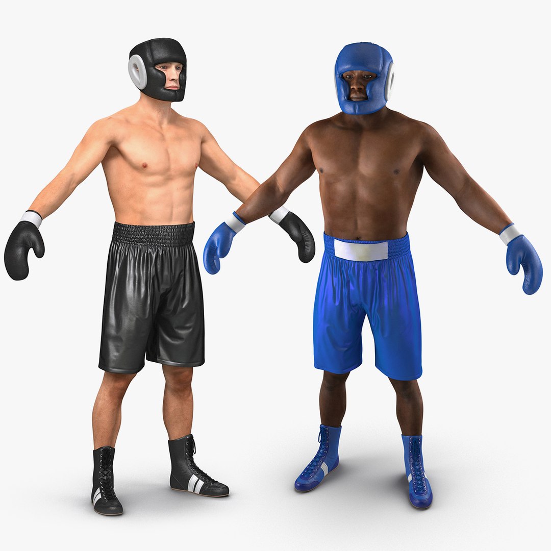 Boxers 3D Models Collection 3D model preview