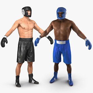 3D model boxers adult man