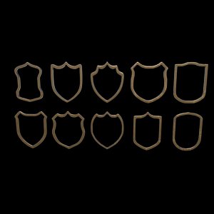 Badge Patches 3D model 3D