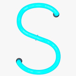 Neon Letter S