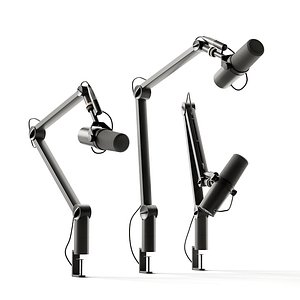 Microphone Shure boom arm Blue