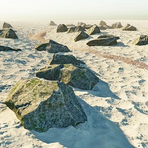 Rocks and sand model