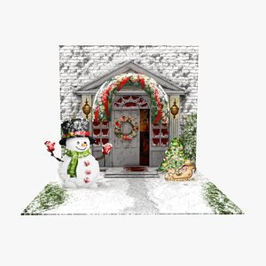 3D model 3D Christmas Card