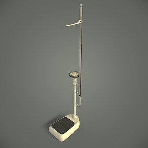 3D analog column scale integrated